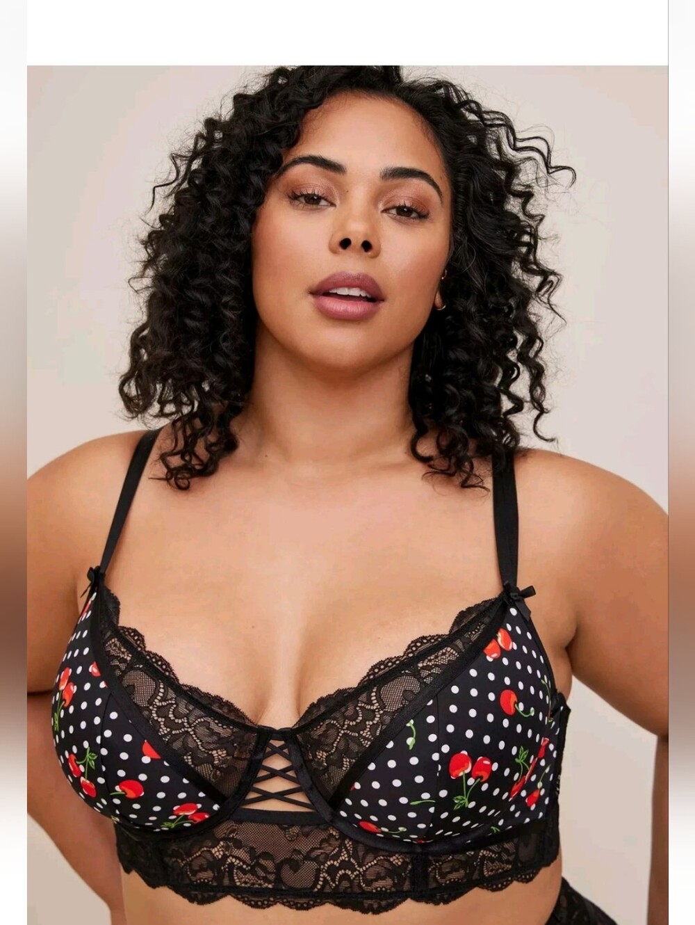 Torrid CURVE Black Cherry Lace-Trim LONGLINE Bra - Women Intimates Size 2